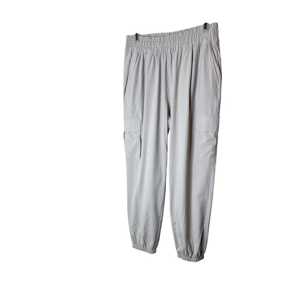 Vuori Jogger Pants Womens Medium Beige Woven Cargo Travel Athletic VW4056